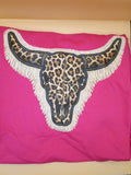 Leopard Skull Print T Shirt